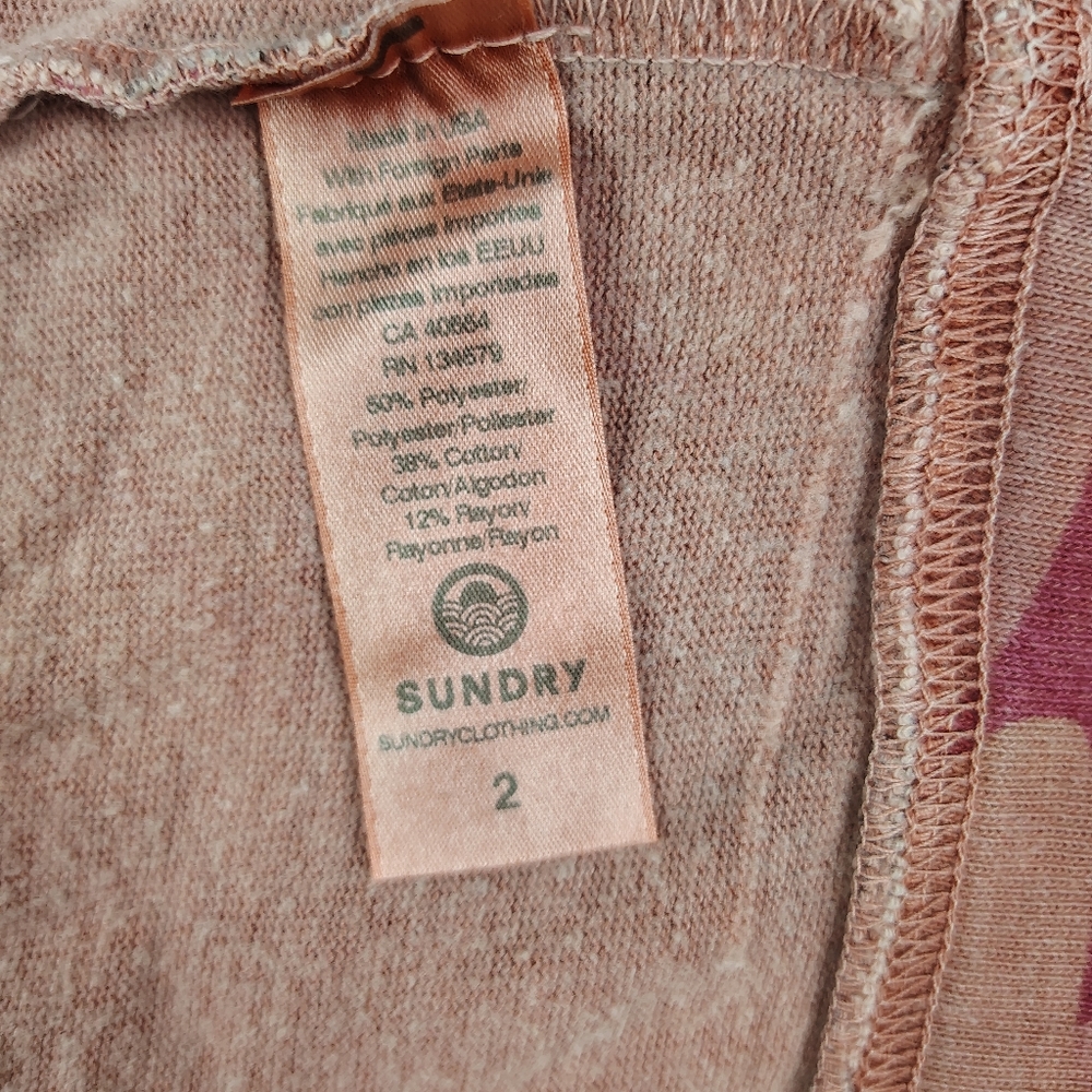 Sundry Printed Pullover Size Medium - image 6
